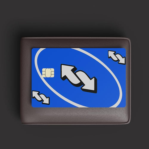 Autocollant UNO - carte bleue